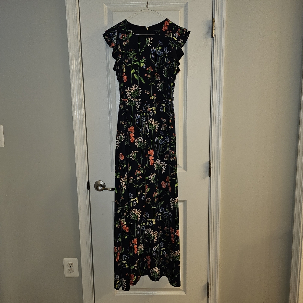 Floral Navy Maxi Dress